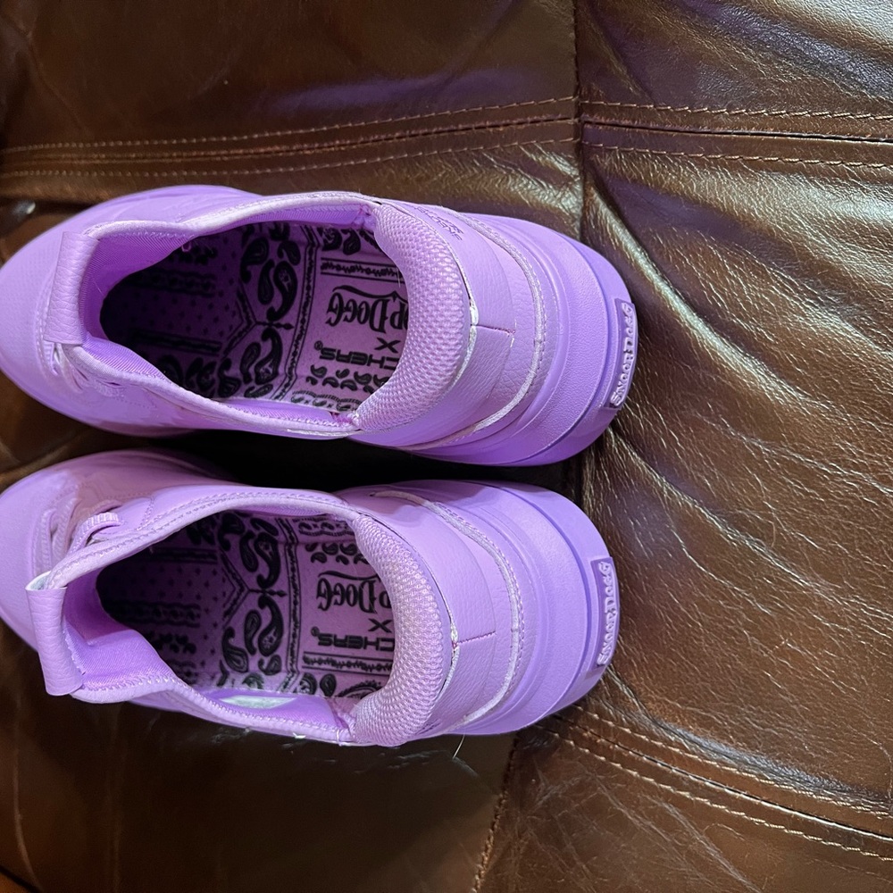 Skechers x Snoop Dogg Women's Lavender Sneakers - Picture 2 of 7
